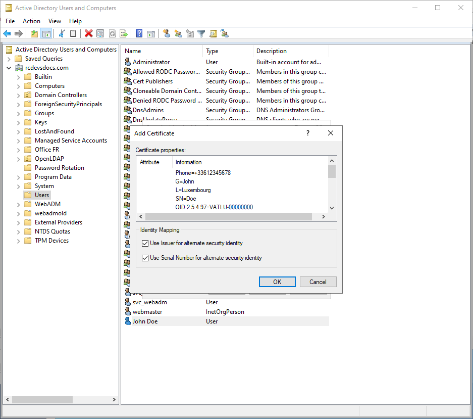 Name Mappings Done