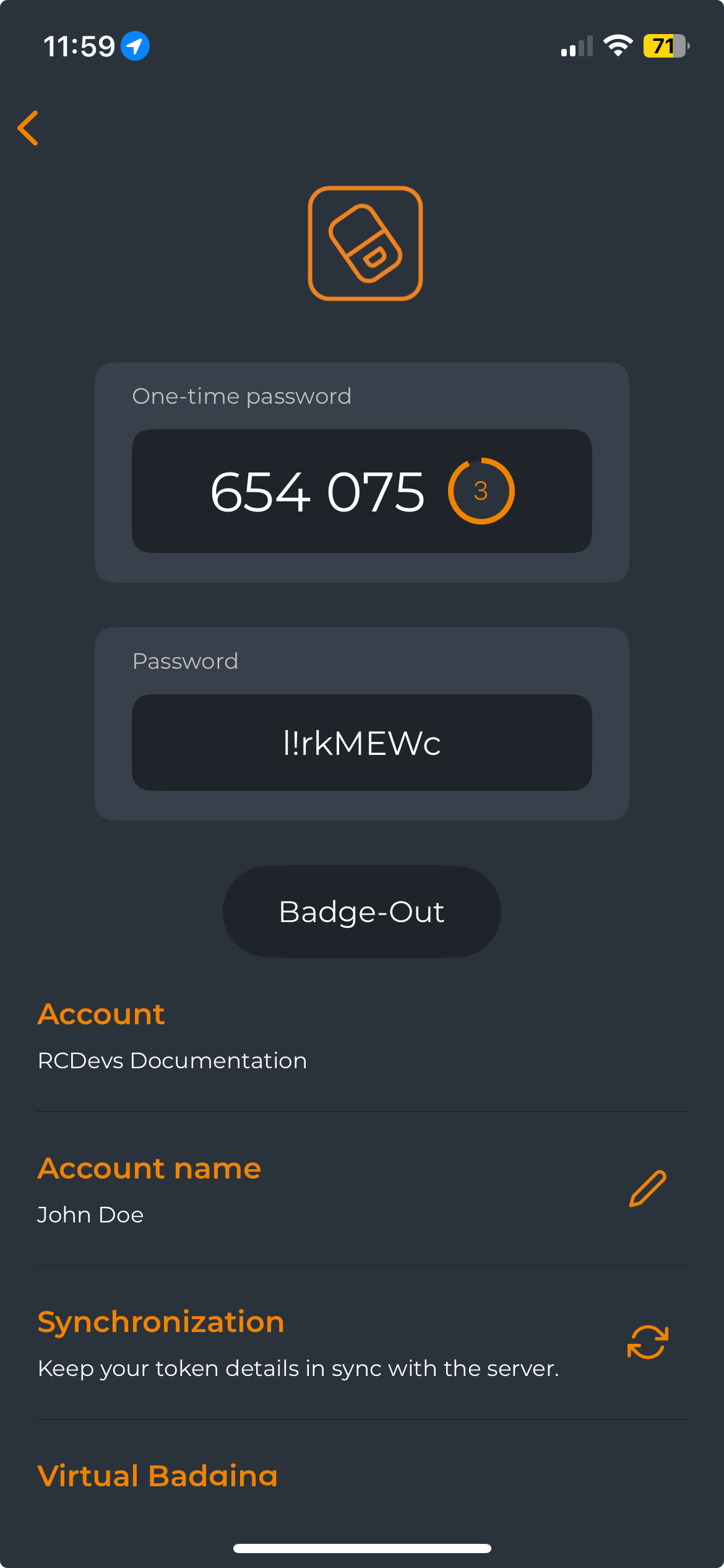 One Day password